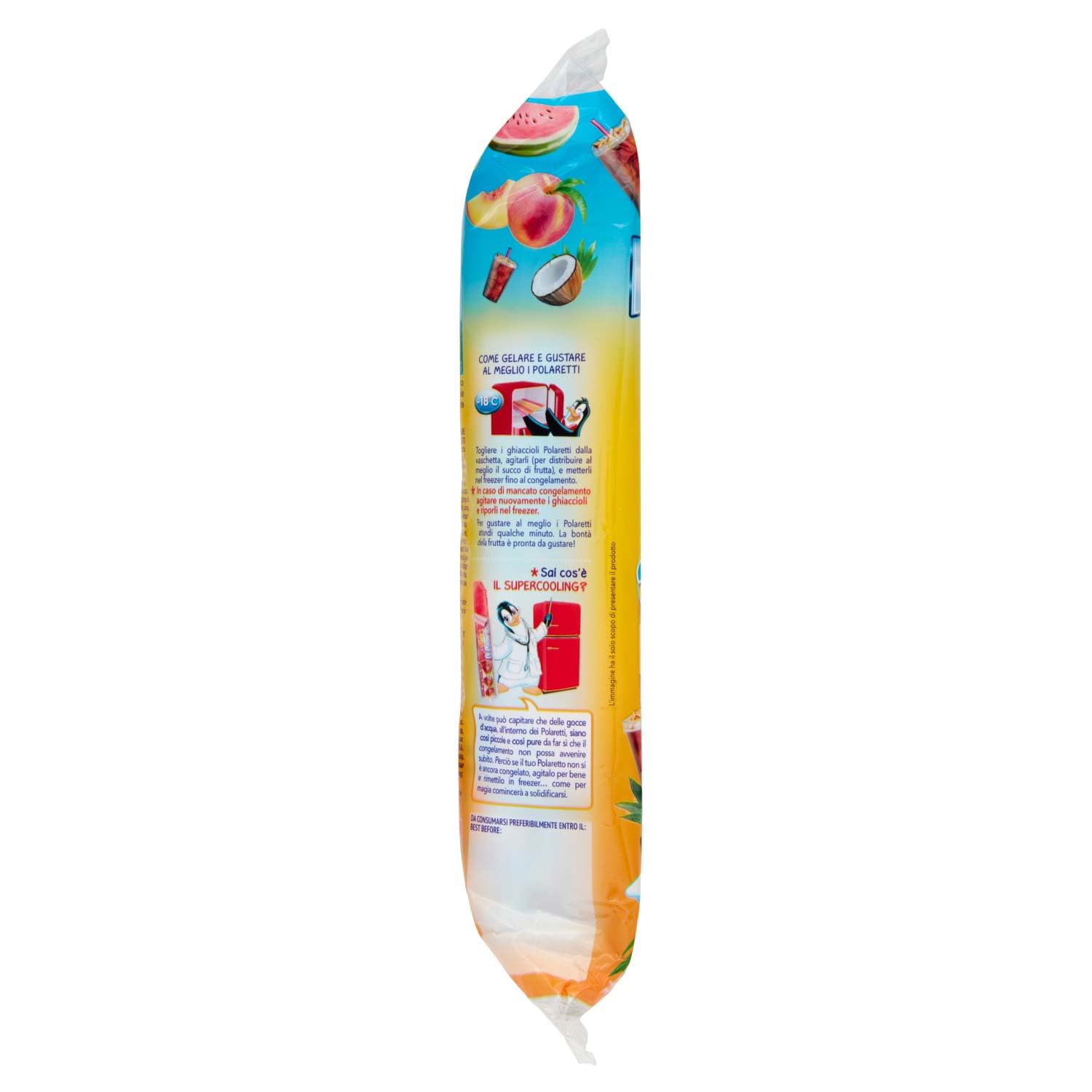 Dolfin Polaretti Happy Summer Con Sorpresa 10 Cocco Angurua Pesca Cola, 420ml