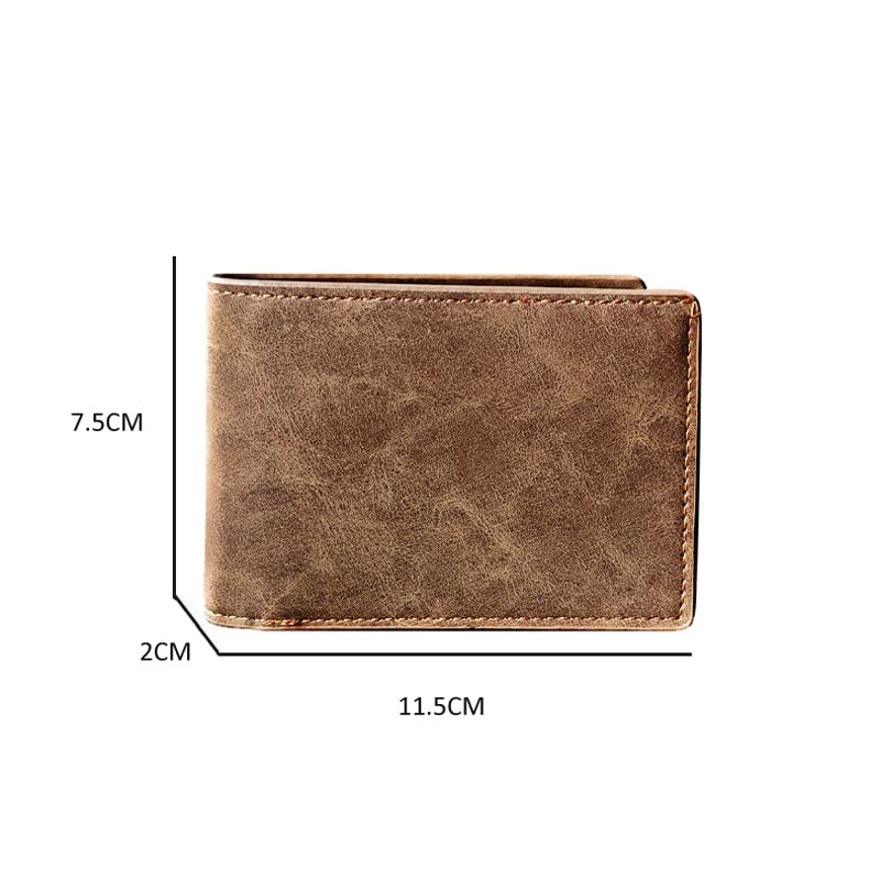 Men Wallets Small Men Thin Wallet with Coin Bag Zipper Wallet2