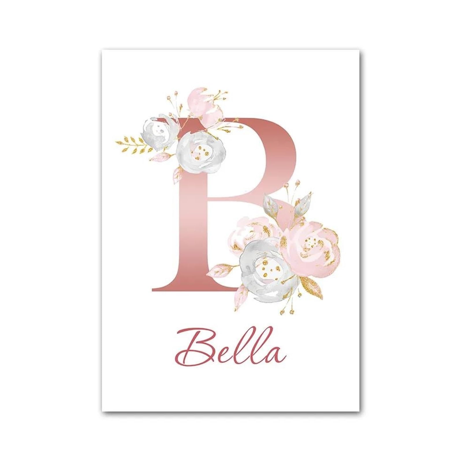Xenite Girls I Wall Art Canvas Prints Ballet Butterfly Rainbow Crown Flower Wall Art Canvas Painting No Frame Nordic Prints Picture Kids Room Decor(,50X70cm)