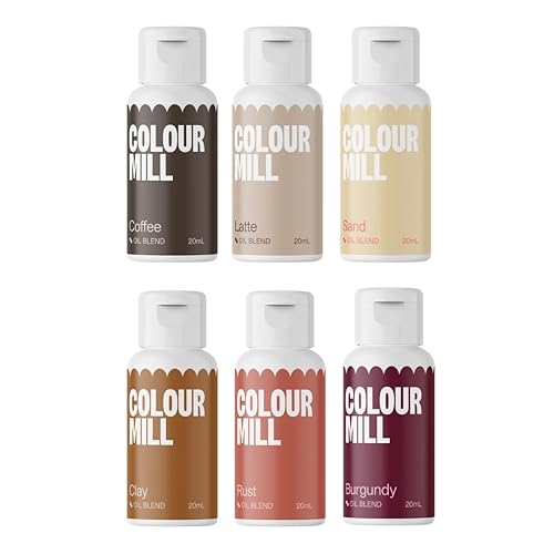 Miniatura 76 de Colour Mill Colorante para alimentos a base de aceite, 0.68 onzas líquidas (20 ml), colores nude variados
