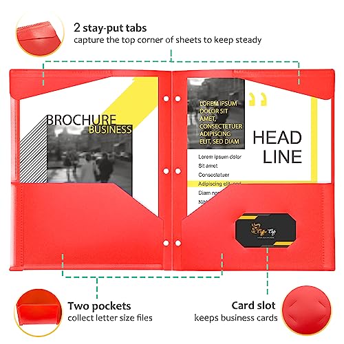 Dossier plastique robuste avec poches pour classeur format A4 - 4