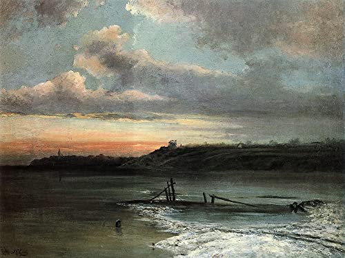 Arte de pared de alta resolucion con el lienzo de Aleksey Savrasov 58x90