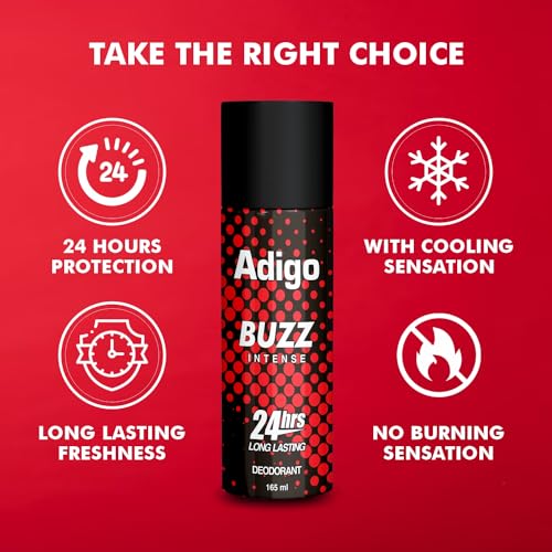 Image of Buzz Intense | 24 hours Long Lasting | Deodorant Spray For Men | 165ml