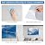 HIRESC Decorative Acoustic Panels 8 Pack, 48"x32" - Cerulean Mist Print