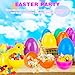 Haconba 30 Pack 4 Inch Easter Eggs Colorful Fillable Large Plastic Eggs for Egg Hunt Game Basket Fillers Easter Party Favors, 6 Colors