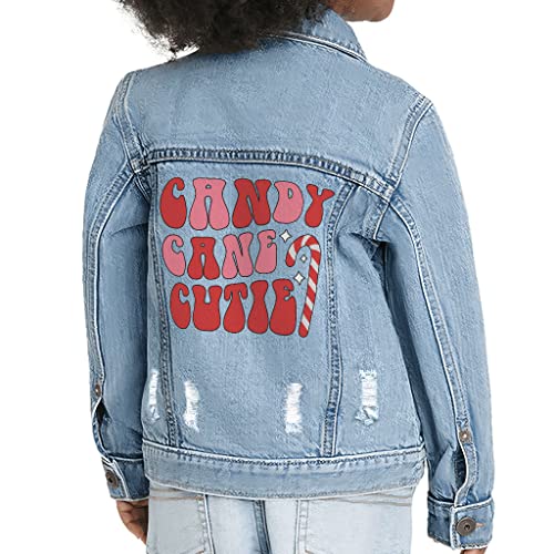 Cute Toddler Denim Jacket - Word Design Jean Jacket - Colorful Denim Jacket for Kids