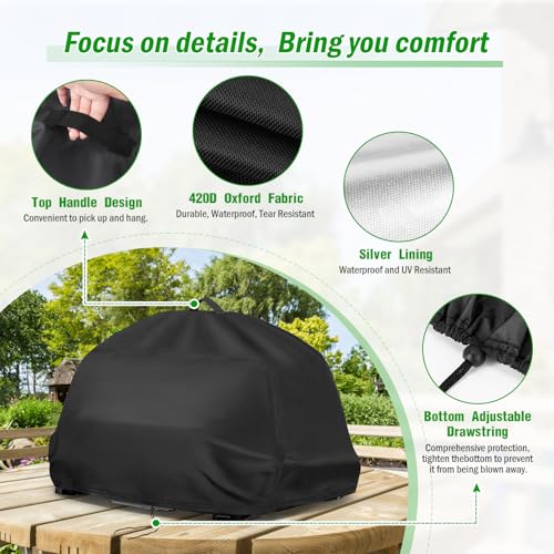 Iptienda Grill Cover for Ninja Woodfire Pro XL Electric BBQ Grill & Smoker - Image 3