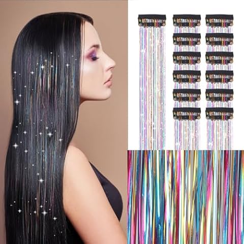 12 Pcs Svalor Hair Tinsel Extensions Cover