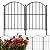 Thrivinest Decorative Garden Fence 21in x10ft, 10 Pack Rustproof Metal No Dig Fence Animal Barrier for Dog, Arched Flower Bed Edging Ornamental Wire Border Panel Fencing for Yard Patio Outdoor Decor