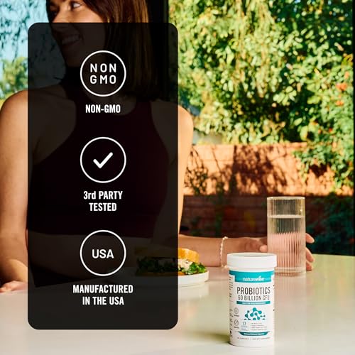 Image of NatureWise Probiotics 60 Billion CFU - 17 Strains + Organic Prebiotics - Immune, Digestive & Gut Health Support for Women & Men - Vegetarian, Gluten-Free, Non-GMO - 30 Capsules[1-Month Supply]