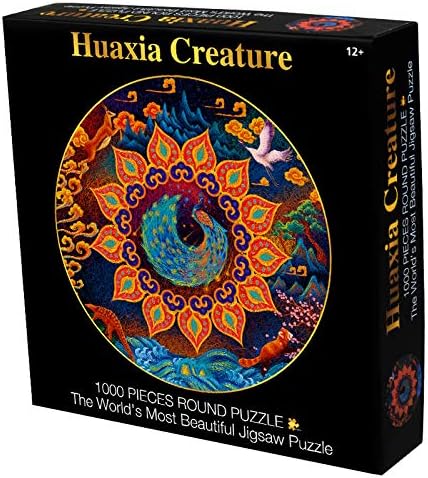 Bension Bear 1000 Piece Round Puzzle Dinosaurs World Jigsaw Puzzle Kids Adult