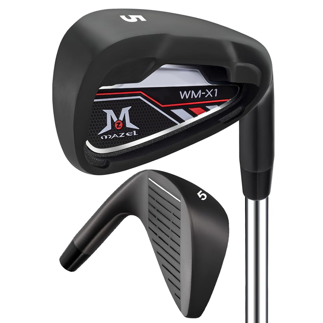 MAZEL Golf Iron for Men 1,2,3,4,5,6,7,8,9, P, S, Right Hand Single Golf Club Iron CNC Milled Face, Precise Direction Control