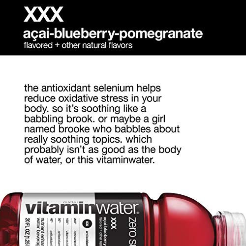 Image of vitaminwater zero XXX, 20 fl oz (Pack of 6)