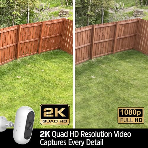 Energizer Smart 2K Outdoor Battery Security Camera, Wireless, Rechargeable, Weather-Resistant, Live View, 2-Way Audio, Night Vision, Motion Alerts, Hub-Free Wi-Fi, Remote Access, Records Video/Audio - image 3
