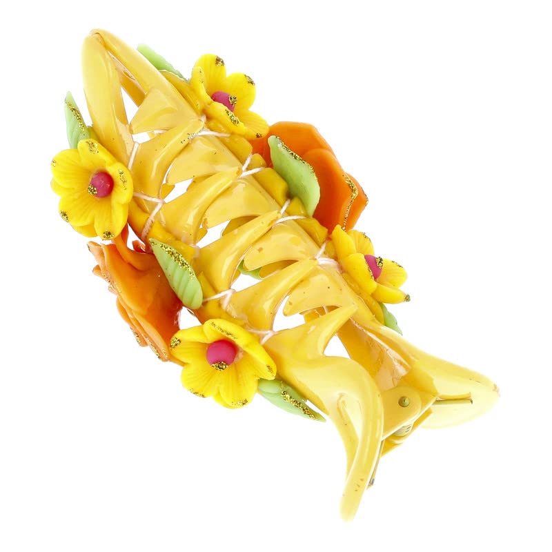 YOU & YOURS Banana Hair Clip Handmade Flowers - Image 2 thumbnail