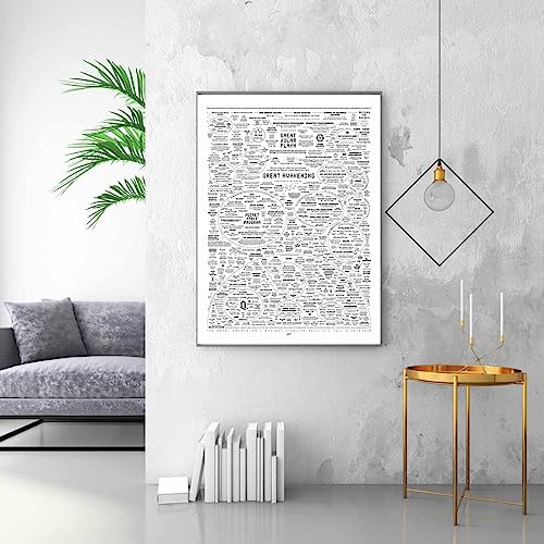 Image of Optivixity The Great Awakening Map Poster Spirit Natural Remedies Chart Wall Art Home Decoration (16x24in(40x60cm)-Unframed,07 English white)
