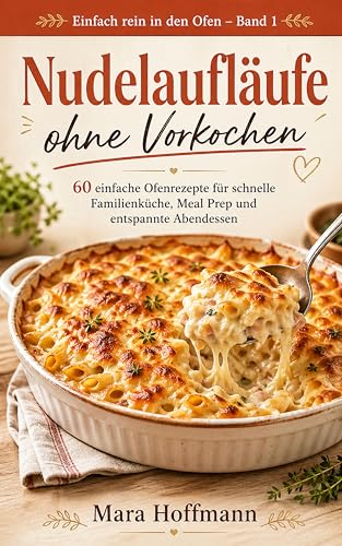 Nudelaufläufe ohne Vorkochen: 60 einfache Ofenrezepte für schnelle Familienküche, Meal Prep und entspannte Abendessen (Einfach rein in den Ofen 1)
