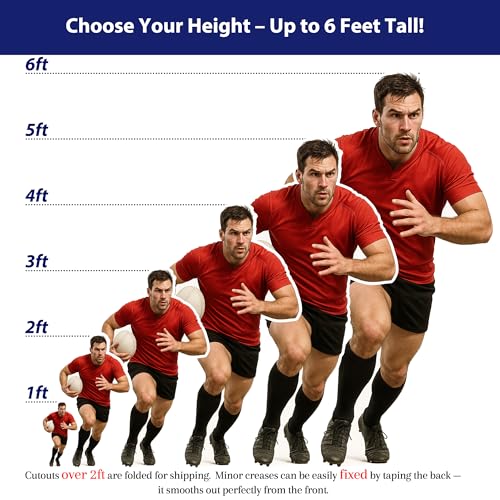 image for EZISHIPS Custom Life Size Cardboard Cutout – 1-8 ft Fun Standee for 