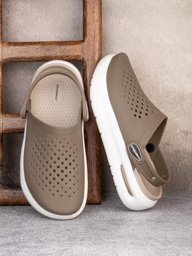Image of Crosskix AeroComfort 2.0 Men's Lightweight Sport Clogs - Breathable EVA Slip-On Water Shoes with Arch Support and Adjustable Heel Strap