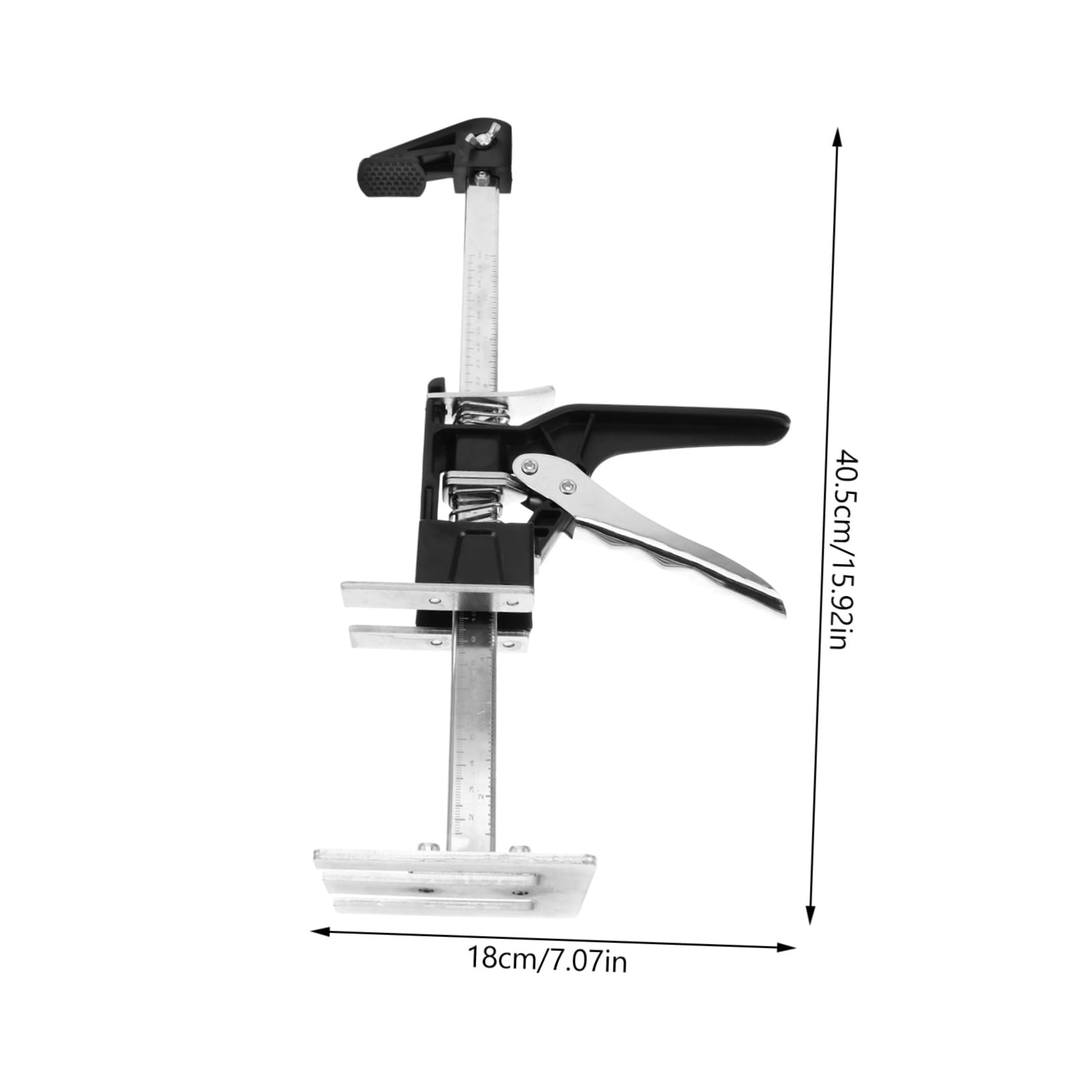 Housoutil 2pcs Arm Jack Tile Height Adjuster for Wall Cabinet Door Installation Scale Design Labor Saving