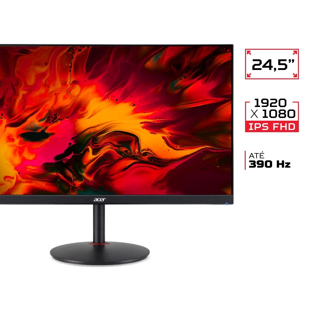 Monitor Acer Gamer Nitro XV252Q Fbmiiprx Tela de LED IPS 24.5”com