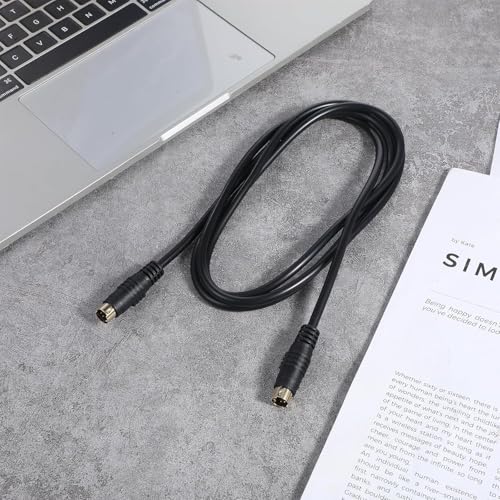 Image of HAKUHO RadioShack 4pin S-Video Male to 4 Pin S video Male Cable Lead 3.65 Meters for TVs, VCRs, Satellite Receivers, Laptop, PC Graphic Card, HDTV, VCR, DVD.