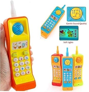 FRATELLI Mobile Phone Toy Intelligent Learning Machine Study Learn Words Sing Song Plastic Hobby Intelligence Gifts Educational for Kids,Multi color(Pack of 1)