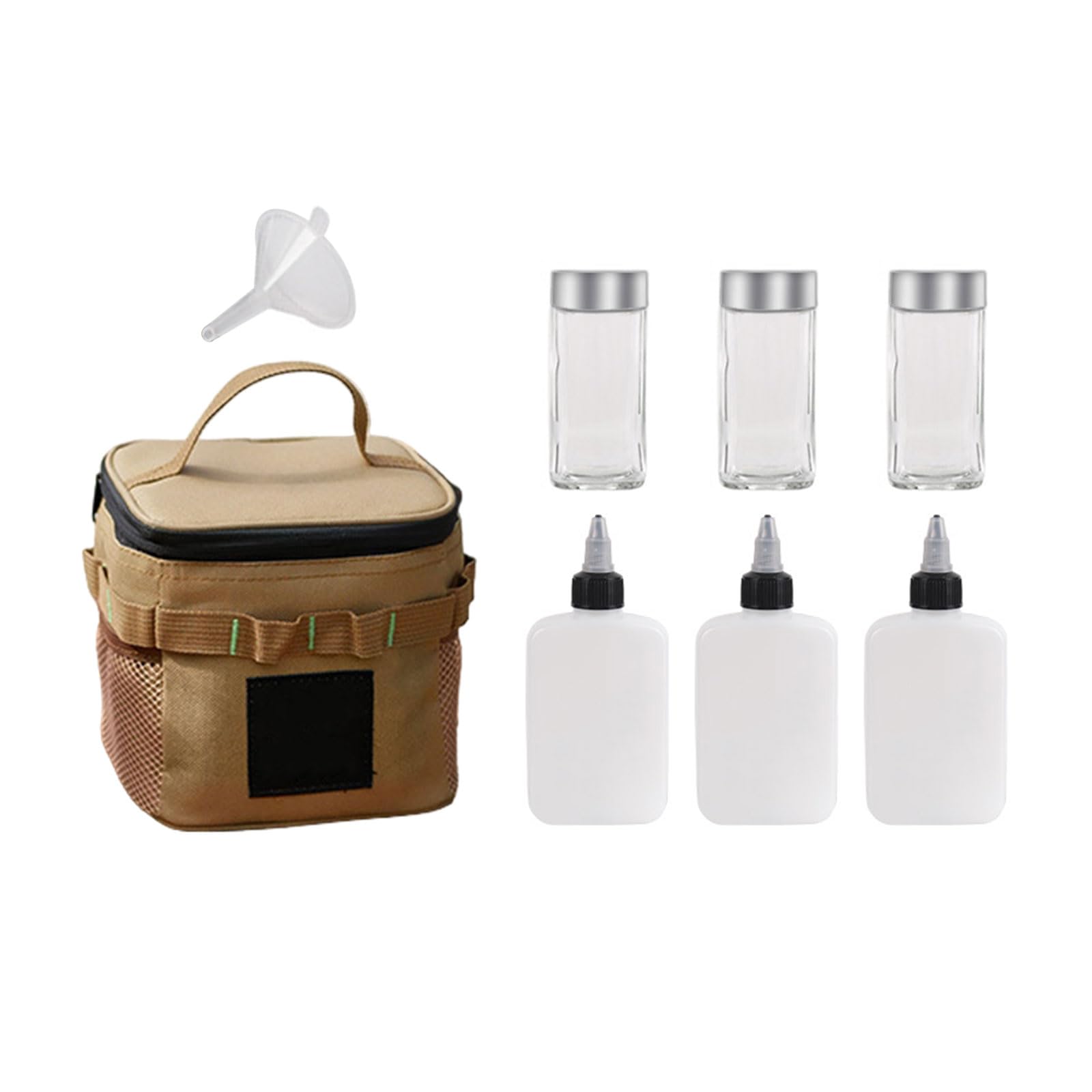 Condiment Bottle Condiment Container Organizer Set Outdoor Condiment Bottle Set Camping Picnic Fishing BBQ Camping Condiments