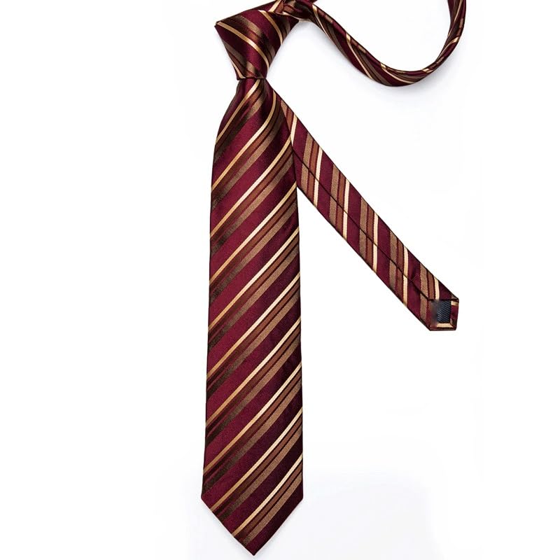 Conjunto de corbata de rayas para hombre y mujer miniatura 3
