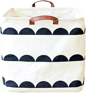 ZUOLUO Koszyk do przechowywania zabawek niemowlęcych kosz na zabawki kosz do przechowywania materiału Canvas koszyk do przechowywania ubrania półokrągły