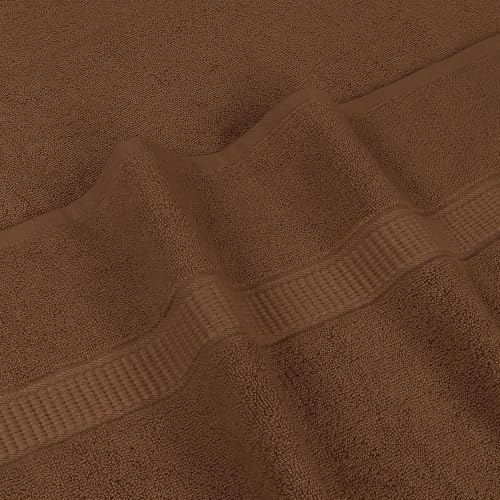 Image of Utopia Towels Jumbo Bath Sheets, 2 Pack, 35x70 in, 600 GSM, Dark Brown | Extra Large Ring Spun Cotton Bath Sheets - Soft, Plush, Quick-Drying, Highly Absorbent, Great for Everyday Use