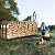 DNKMOR 8FT Firewood Rack Holder,Heavy Duty Firewood Storage Log Rack for Outdoor&Indoor,Fireplace Wood Rack for Wood Storage
