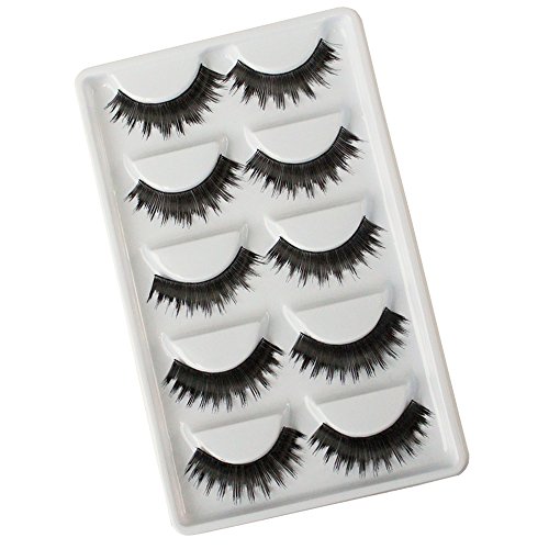 Winstonia 5 Pairs False Eyelashes Fake Lashes Fashion Makeup Cosmetic - Thick & Sassy 02