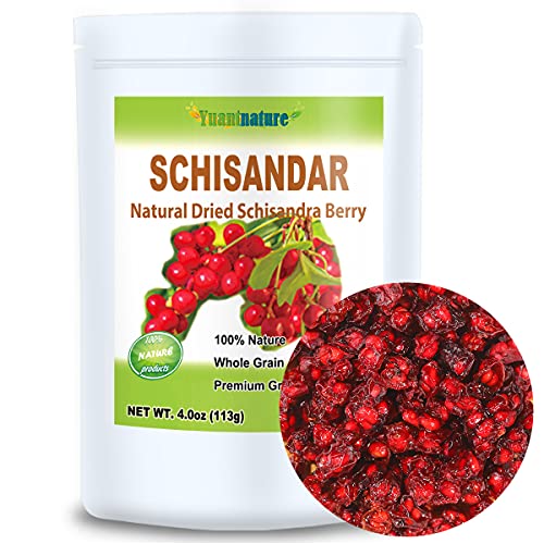 Premium Dried Schisandra Berry, 4.0oz, Schisandra Berry Tea, Schisandra Chinensis(Wu Wei Zi), 100% Natural Schisandra Herbal Tea