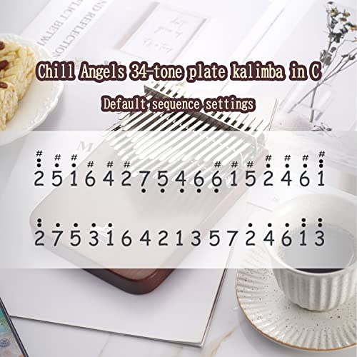 Chill Angels ECO Kalimba 34 touches accordées en C Double couche en bois d’ébène Piano à pouce Mbira Doigt Cadeau pour… - Les Beatles, Paul McCartney, John Lennon, RIngo Starr, George Harrison Chill Angels ECO Kalimba 34 touches accordées en C Double couche en bois d'ébène Piano à pouce Mbira Doigt Cadeau pour… – Image 6