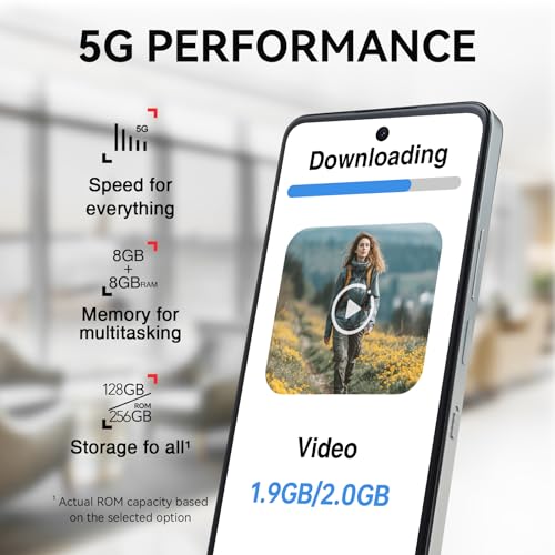 Image of TCL 60 XE NXTPAPER 5G Unlocked Android Phone, 6.8 inch 120Hz Display, 8+256GB | NXTPAPER 3.0, Octa-core CPU, AI Tools, 50MP Main Camera, 5010mAh Battery, Cell Phone for Daily Use & Entertainment