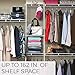 ClosetMaid Wire Closet Organizer System, Adjustable from 5 to 8 Ft., with Shelves, Hardware, Durable Steel, Fixed Mount Installation, White