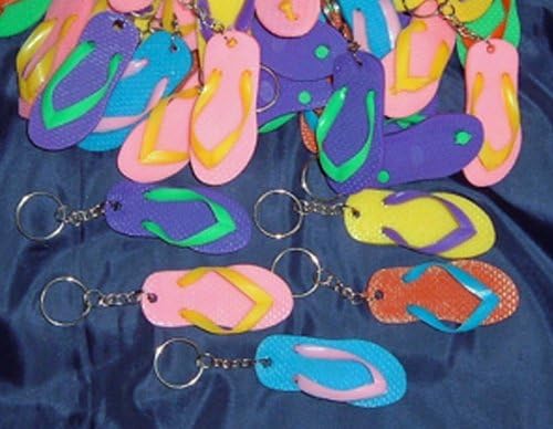 IGC Favors: 48 Flip Flop Keychain Favors - Favor - Luau/Party Favors - Party Supplies