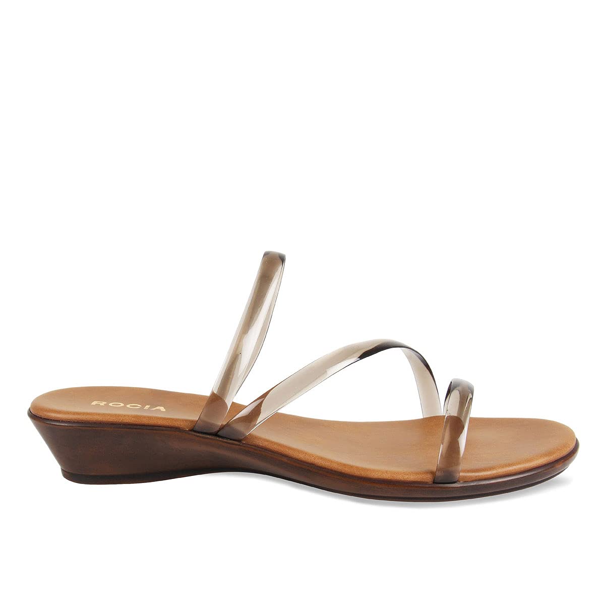 Rocia Women Black Open Toe Wedge Slide Sandals, Size_5 (B09345T23H) Amazon Price History, Amazon Price Tracker