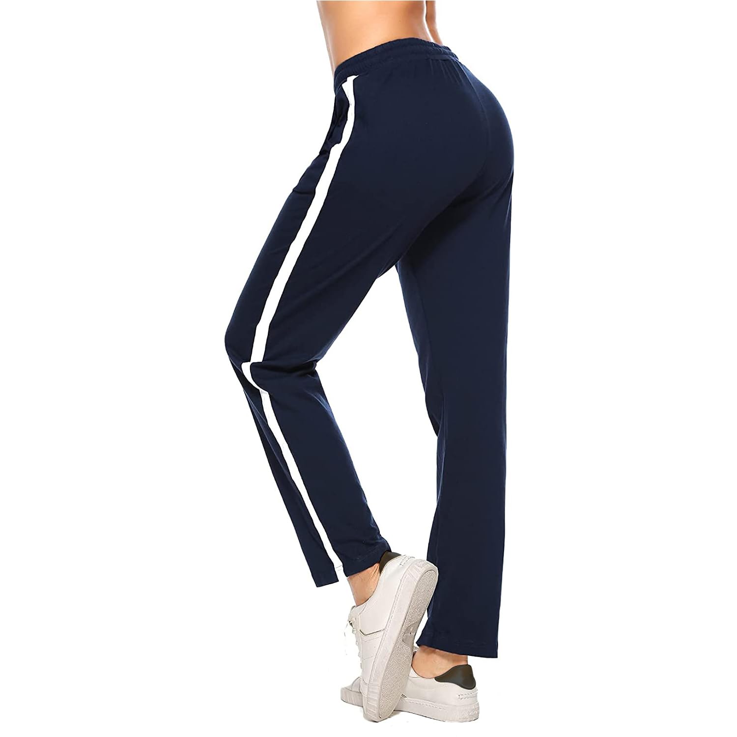 FGFD&OU Pantaloni Sportivi Donna in Cotone, Pantaloni Lunghi Joggers Elasticizzato, Pantaloni da Tuta Donna per Jogging Sport Yoga Fitness