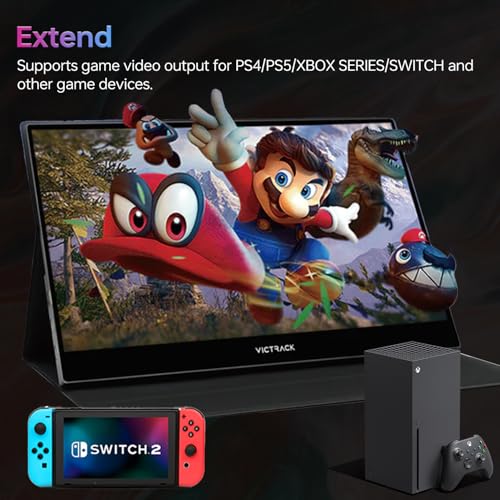 Victrack 4K Touchscreen Portable Gaming Monitor, 13.3" Ultra UHD, Designed for Handheld Gaming pc, Style as ASUS Rog Ally, Lenovo Legion go, 100% RGB IPS Computer Gaming Display HDR Monitor Cover - Image 4