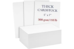 200 Pack White Wedding Cardstock 300 GSM / 110 lb Thick for Printing Invitations