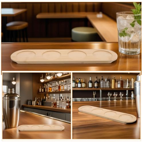 Dessous de verre stable en bois de qualité supérieure pour réception chic