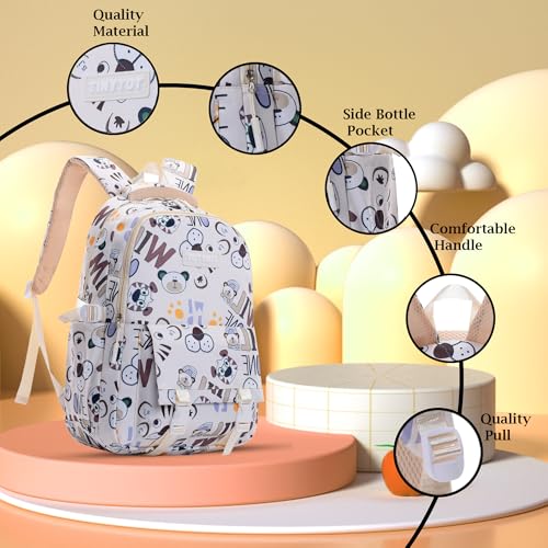 Image of Tinytot 30 Litre Japanese Korean Style School Bag Water-Resistant Laptop & Travel Backpack - Unisex Large 18 Inches Multipurpose Student Backpack for Boys & Girls, Men & Women