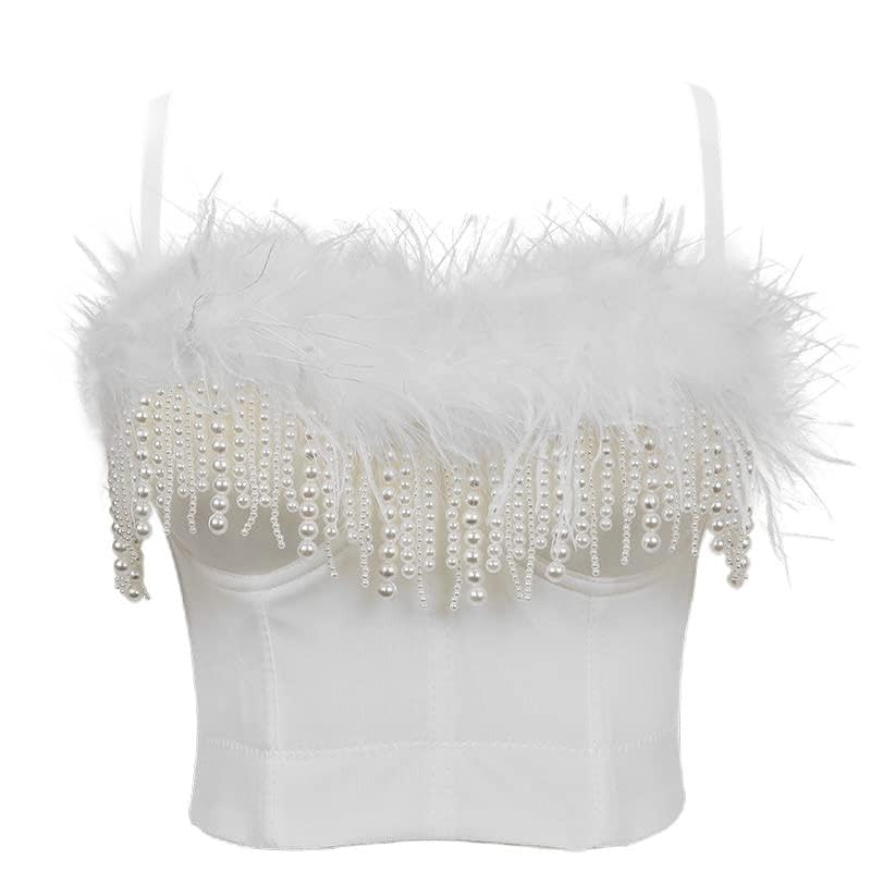 GenericWomen's Sexy Bustier - Lace Push-Up Corset Top, Dancer Camisole, Short Top, Shaped Bra Top, Sexy Vest