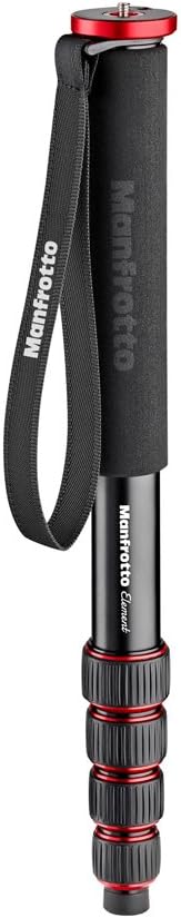 Manfrotto Element Aluminum 5-Section Monopod, Red (MMELEA5RD)