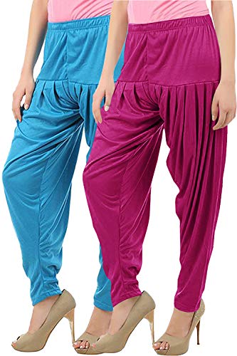 Image of Buy That Trendz Patiala Salwar for Women Relaxed Fit Viscose Patiyala Salwar Harem Bottom Pants