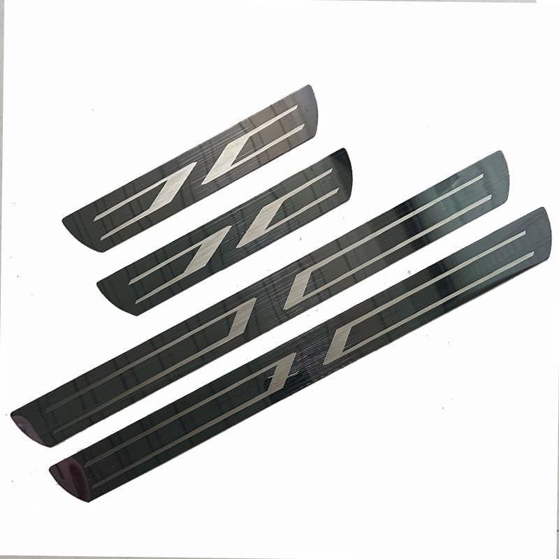 4PCS Car Door Sill Guard for Hyundai Ioniq 5 2021–2025 2026 E-GMP, Anti-Scratch Door Entry Guard, Stainless Steel Door Sill Protector, Scuff Plate, Automotive Exterior Accessories,C-Silver