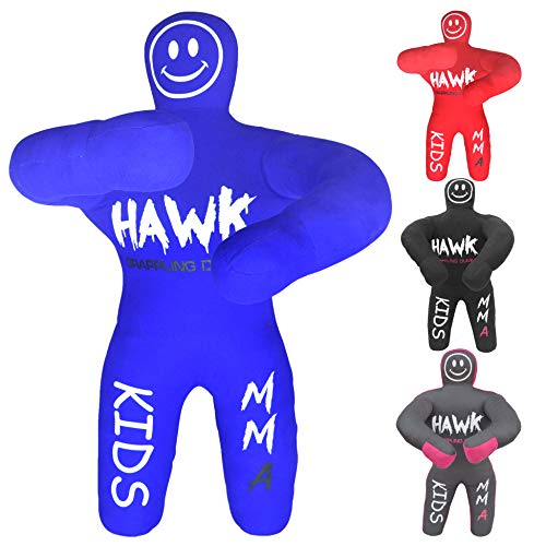 Hawk Sports Kids Grappling Dummy For Fitness & Training, Pose, Strike & Throw Wrestling Dummy For Kids, 3 Ft. Punching Dummy For Mma, Jiu-Jitsu, Judo, Karate & Wrestling Practice & Sparring (Blue) #TOP29