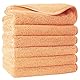 Polyte - Premium-Waschlappen aus Mikrofaser - fusselfrei - Orange - 33 x 33 cm - 6 Stück